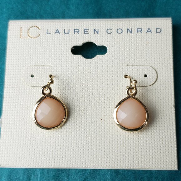 2/10$ NWT Laurent Conrad Gold tone dangling earrings - Picture 1 of 5